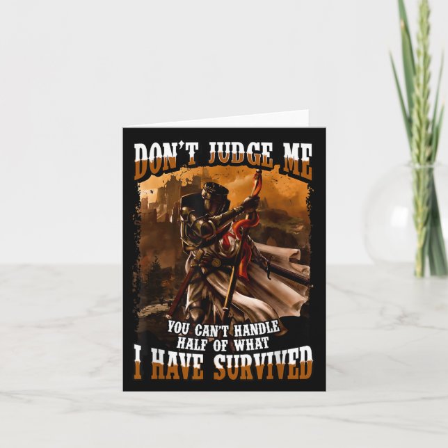 Don't Judge Me You Can't Handle Half Of What I Hav Card (Front)