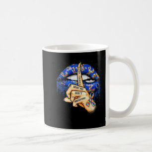 Don't Judge What You Don't Understand Autism Lips Coffee Mug