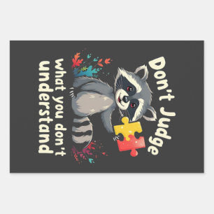 Don't Judge What You Don't Understand Autism  Wrapping Paper Sheet