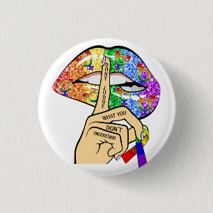 Don't Judge What You Dont Understand LGBTQIA Pride 3 Cm Round Badge
