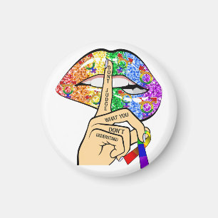 Don't Judge What You Dont Understand LGBTQIA Pride Magnet