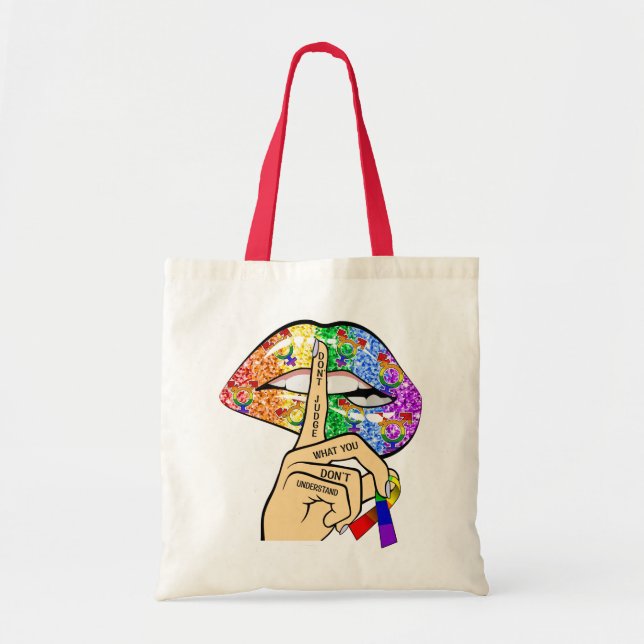 Don't Judge What You Dont Understand LGBTQIA Pride Tote Bag (Front)