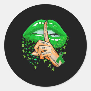 Dont Judge What You Dont Understand Mental Health Classic Round Sticker