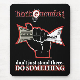 "Don't Just Stand There" Standard Mousepad (Black)