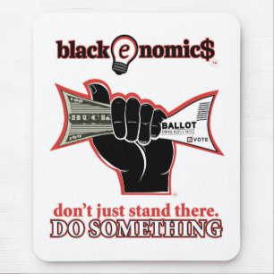 "Don't Just Stand There" Standard Mousepad (White)