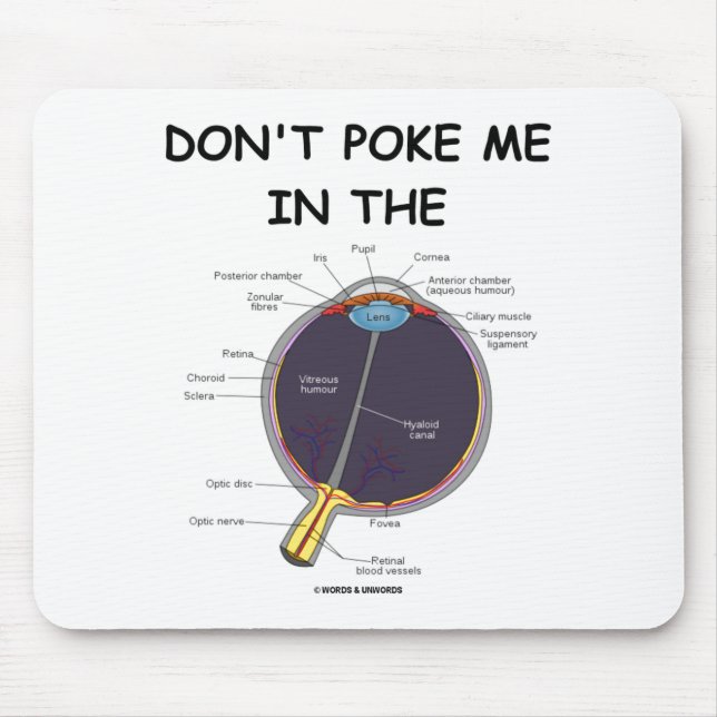 Dont Ke Me In The Eye Eye Anatomy Attitude  Mouse Mat (Front)