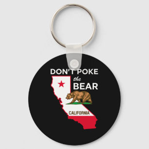 Dont Ke The Bear California Republic Design  Key Ring