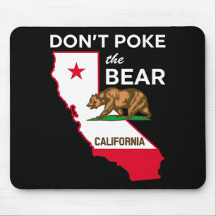 Dont Ke The Bear California Republic Design Mouse Mat