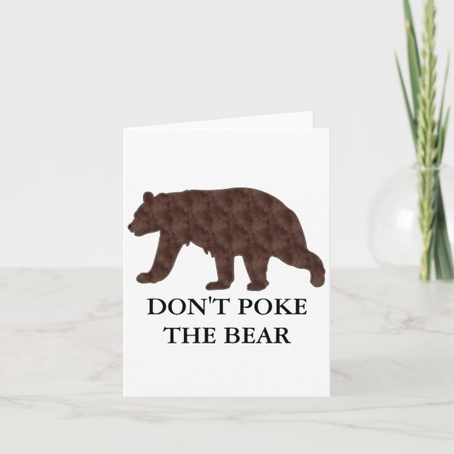 Dont Ke The Bear  Card (Front)