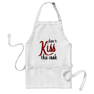don't kiss this cook (apron) standard apron