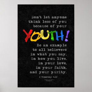 Don't let anyone think less:  YOUTH Poster