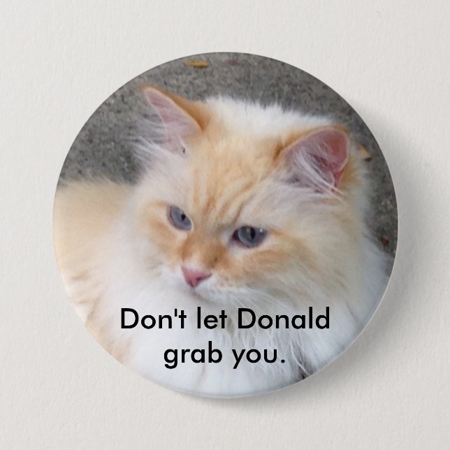Don't let Donald grab you. 7.5 Cm Round Badge (Front)
