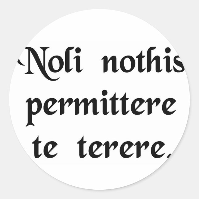 Don't let the bastards get you down classic round sticker (Front)