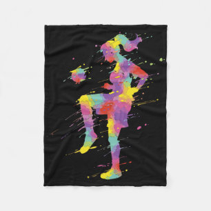 Don't Let The Pretty Face Fool You Women Girls Soc Fleece Blanket