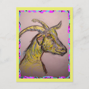 don't let them get your goat postcard