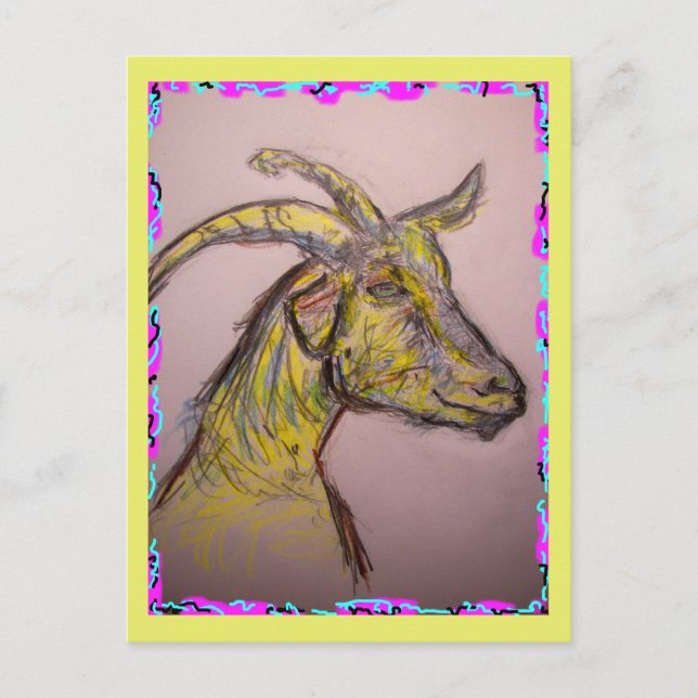 don't let them get your goat postcard (Front)