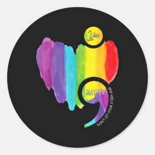Dont Let Your Story End Mental Health Awareness Se Classic Round Sticker