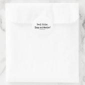 Don't litter spay and neuter classic round sticker (Bag)