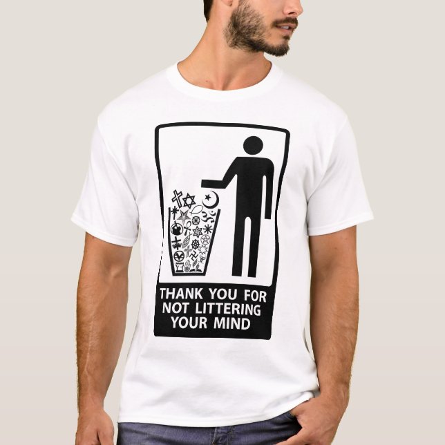 Don't Litter Your Mind - Light Fabrics T-Shirt (Front)