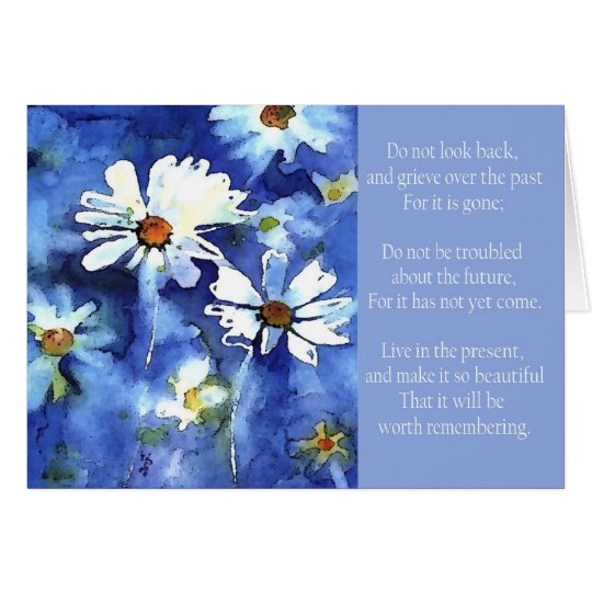 don't look back, daisies card