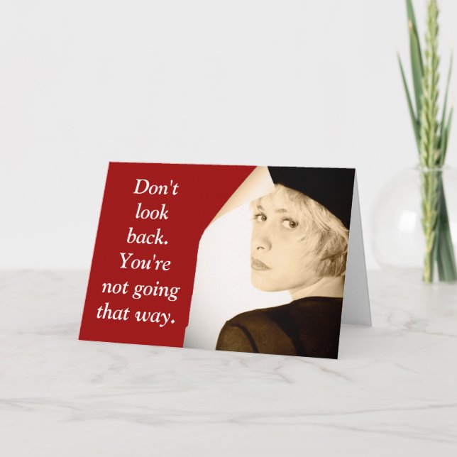 Don't look back - greeting card (Front)