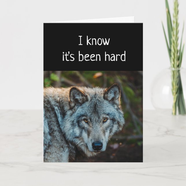 Don't Look Back Inspirational Motivational Quote Card (Front)