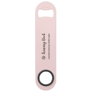 Don't Look Back Modern Uplifting Peachy Pink
