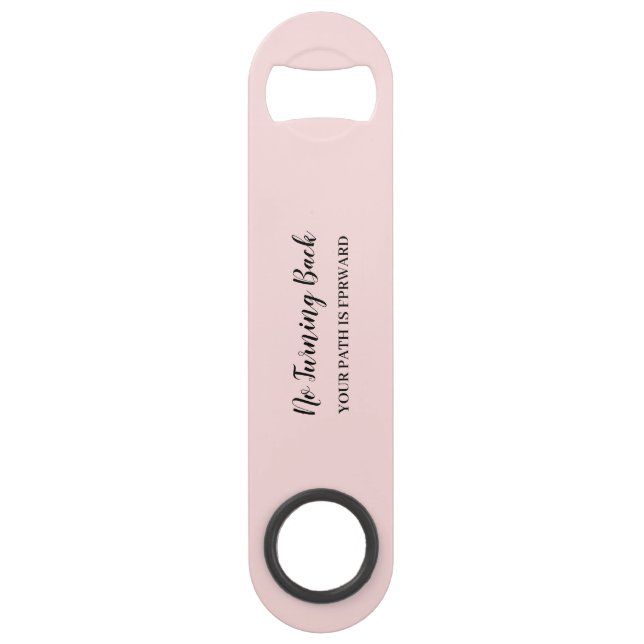 Don't Look Back Modern Uplifting Peachy Pink  (Front)