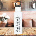 Don't Look Back | Modern Uplifting Positive Quote 710 Ml Water Bottle<br><div class="desc">Simple, stylish “Don’t look back you’re not going that way” custom design with modern script typography in a minimalist design style inspired by positivity and looking forward. The text can easily be customised to add your own name or custom slogan for the perfect uplifting gift! #dontlookback #positivevibes #positivity #covid #covid19...</div>
