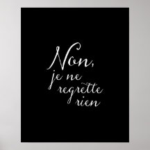 Don't Look Back - No Regrets French Inspirational