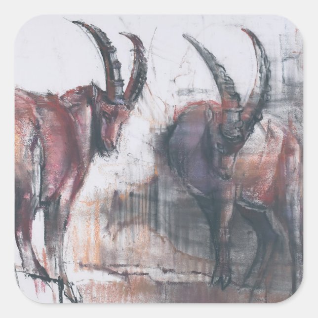 Don't Look Down Square Sticker (Front)