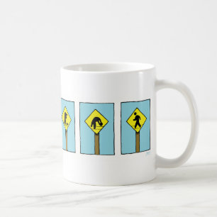 "Don't Lose Your Head" Humourous Street Sign Comic Coffee Mug