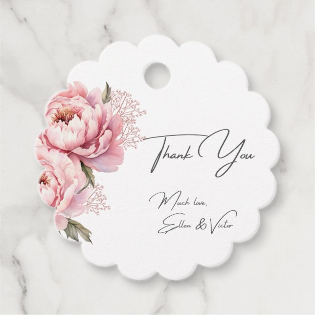 Don't Make Me Blush Favour Tag (Front)