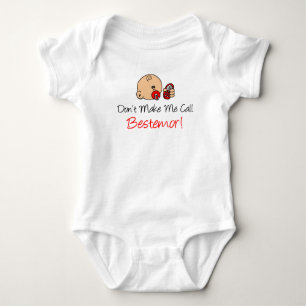 Don't Make Me Call Bestemor Norwegian Grandchild Baby Bodysuit