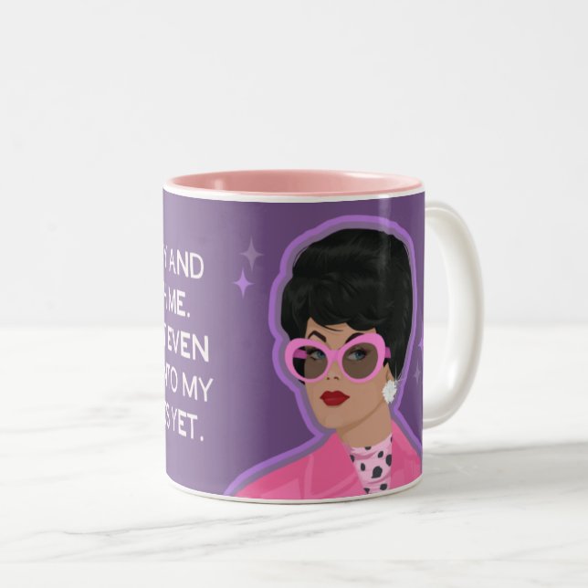 Don't make me dip into my reserves! Two-Tone coffee mug (Front Right)