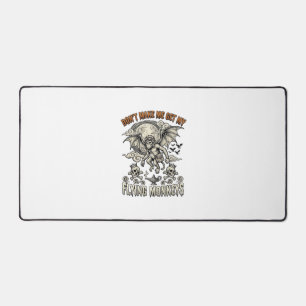 Dont Make Me Get Flying Monkeys Halloween Moon Sku Desk Mat