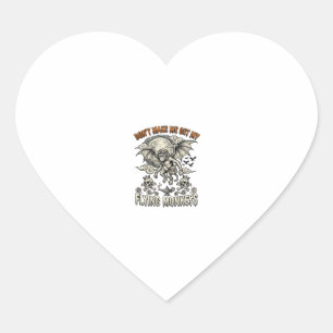 Dont Make Me Get Flying Monkeys Halloween Moon Sku Heart Sticker