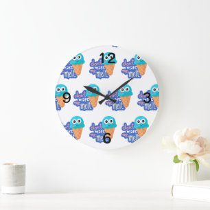 dont make me melt ice cream large clock