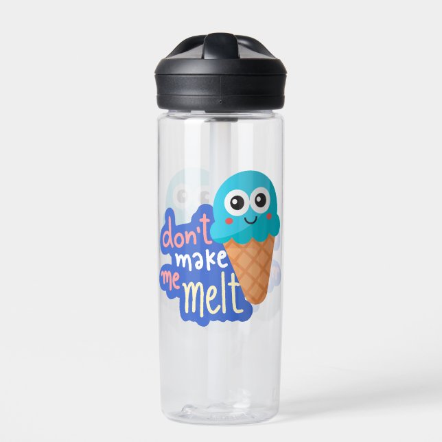 dont make me melt ice cream water bottle (Front)