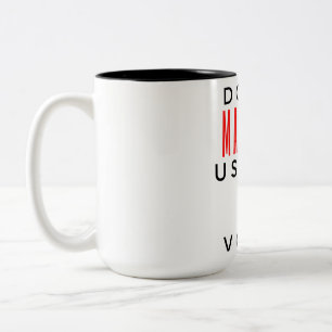 Don't Make Me Use My HR Voice 2 Two-Tone Coffee Mug