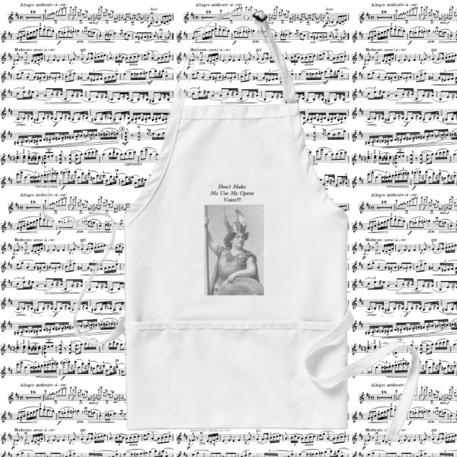 Don't Make Me Use my Opera Voice Standard Apron (Creator Uploaded)