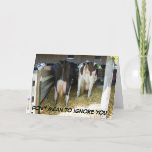 DON'T MEAN TO IGNORE YOU ON 40th Card