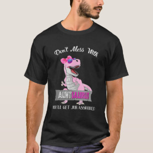 Dont Mess With Mamasaurus Autism Mom Tee Mothers D