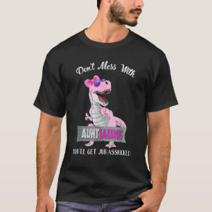 Dont Mess With Mamasaurus Autism Mum Mothers Day T-Shirt