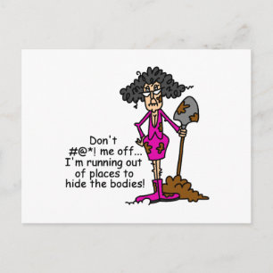 Don't Mess With Me Postcard