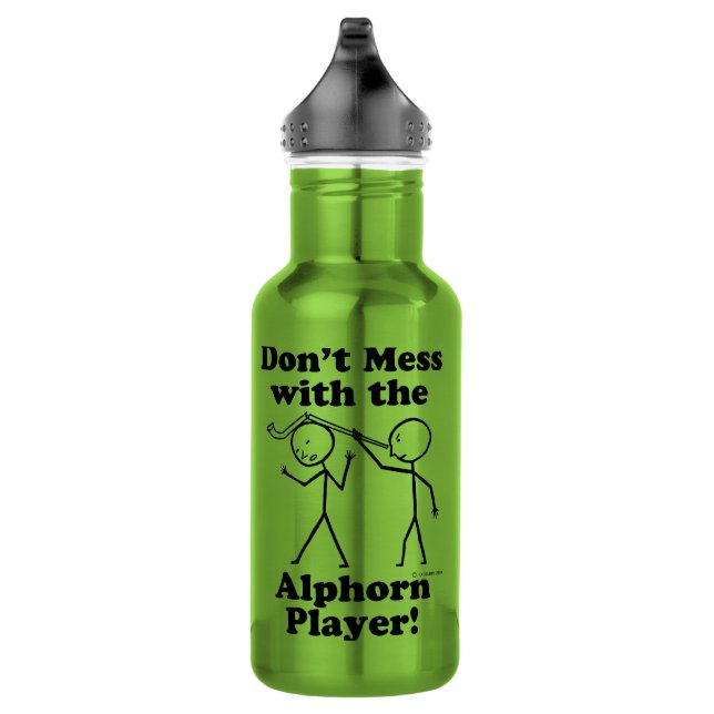 Don't Mess With The Alphorn Player 532 Ml Water Bottle (Right)