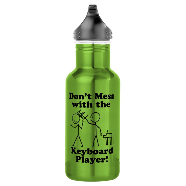 Don't Mess With The Keyboard Player 532 Ml Water Bottle (Right)