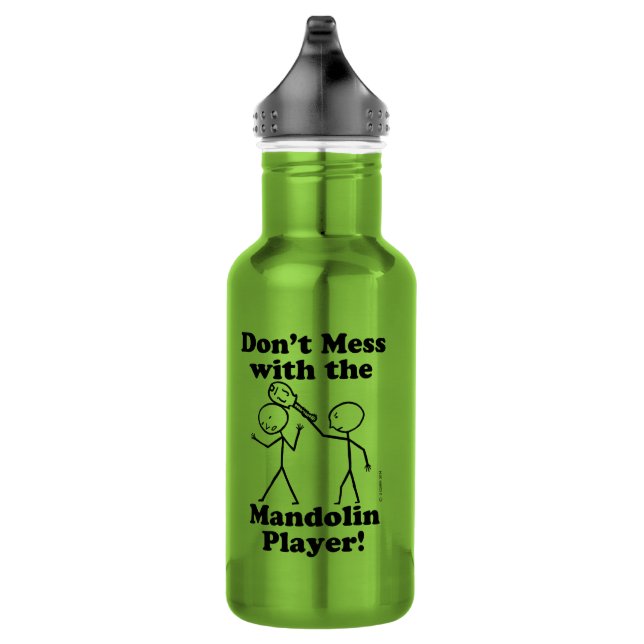 Don't Mess With The Mandolin Player 532 Ml Water Bottle (Right)
