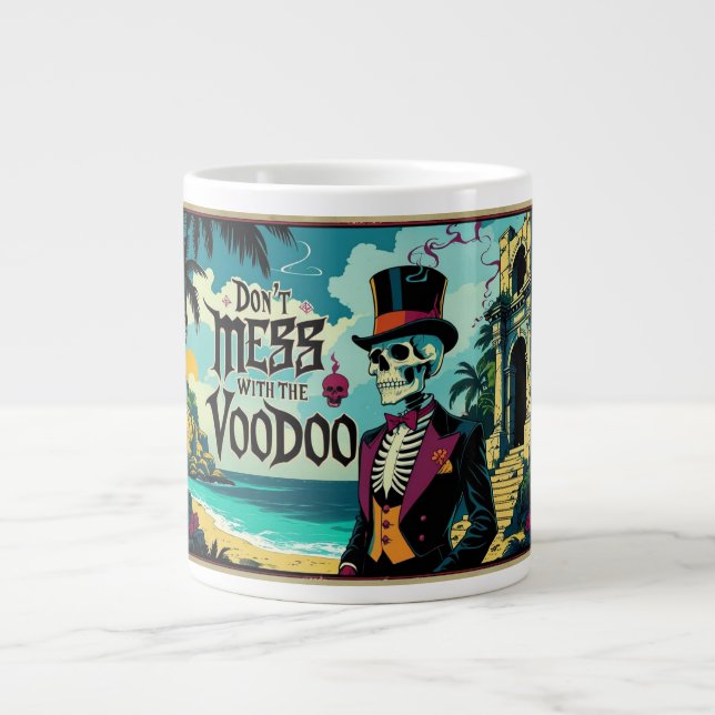 Don't Mess With The Voodoo Large Coffee Mug (Front)
