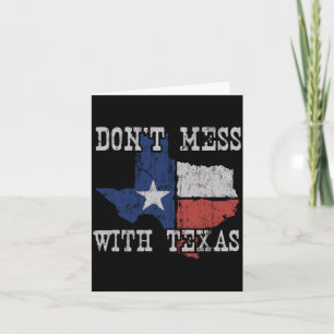 Don't Mess With Vintage Texas Longhorn Lone Star S Card